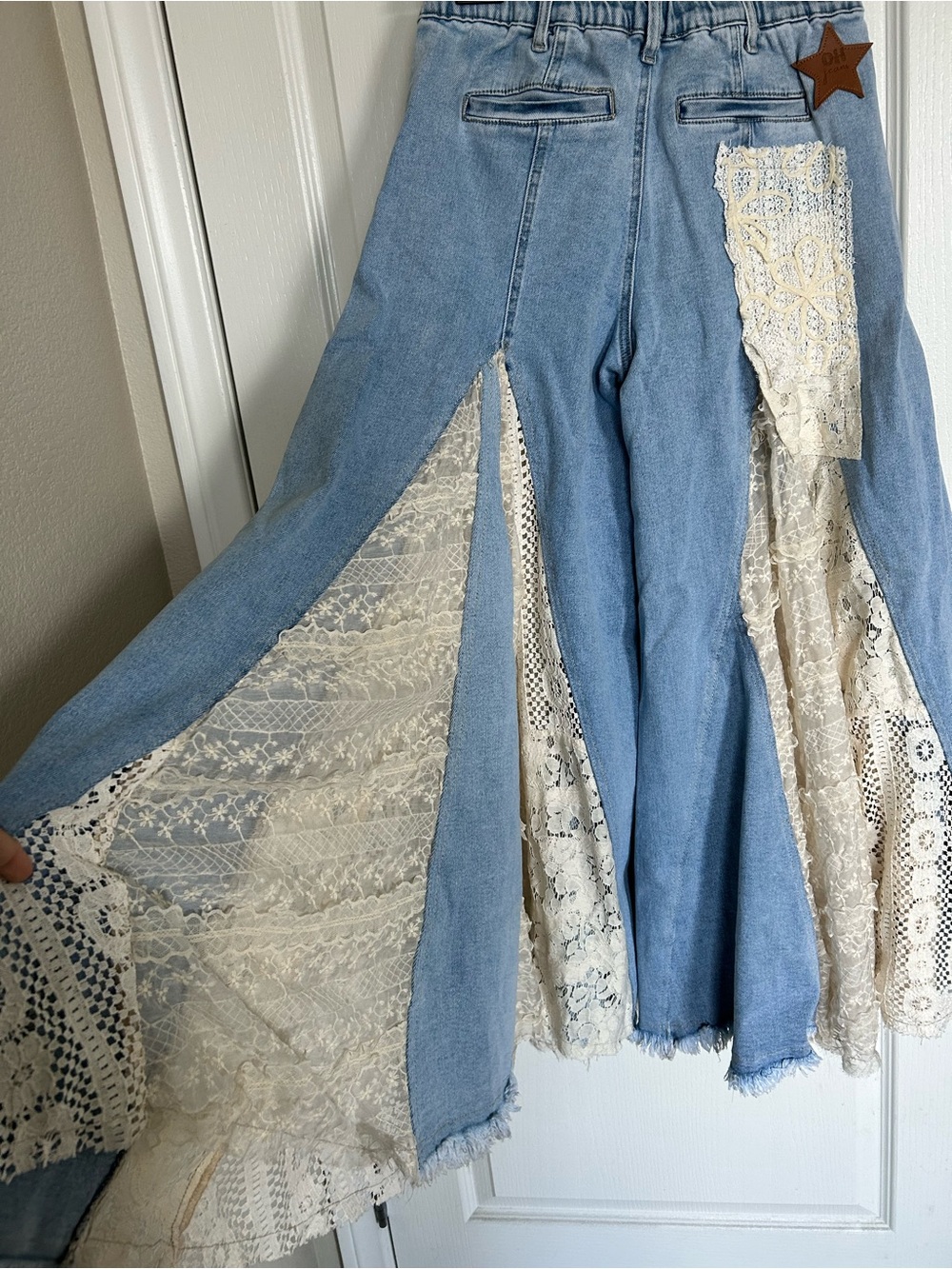 Oli & Hali Light Blue Denim Jeans with Elastic Waist - Picture 11 of 15